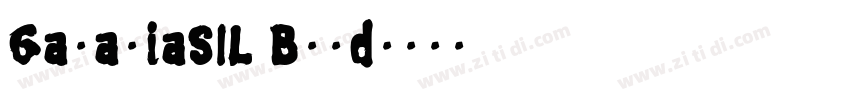 GalatiaSIL Bold字体转换